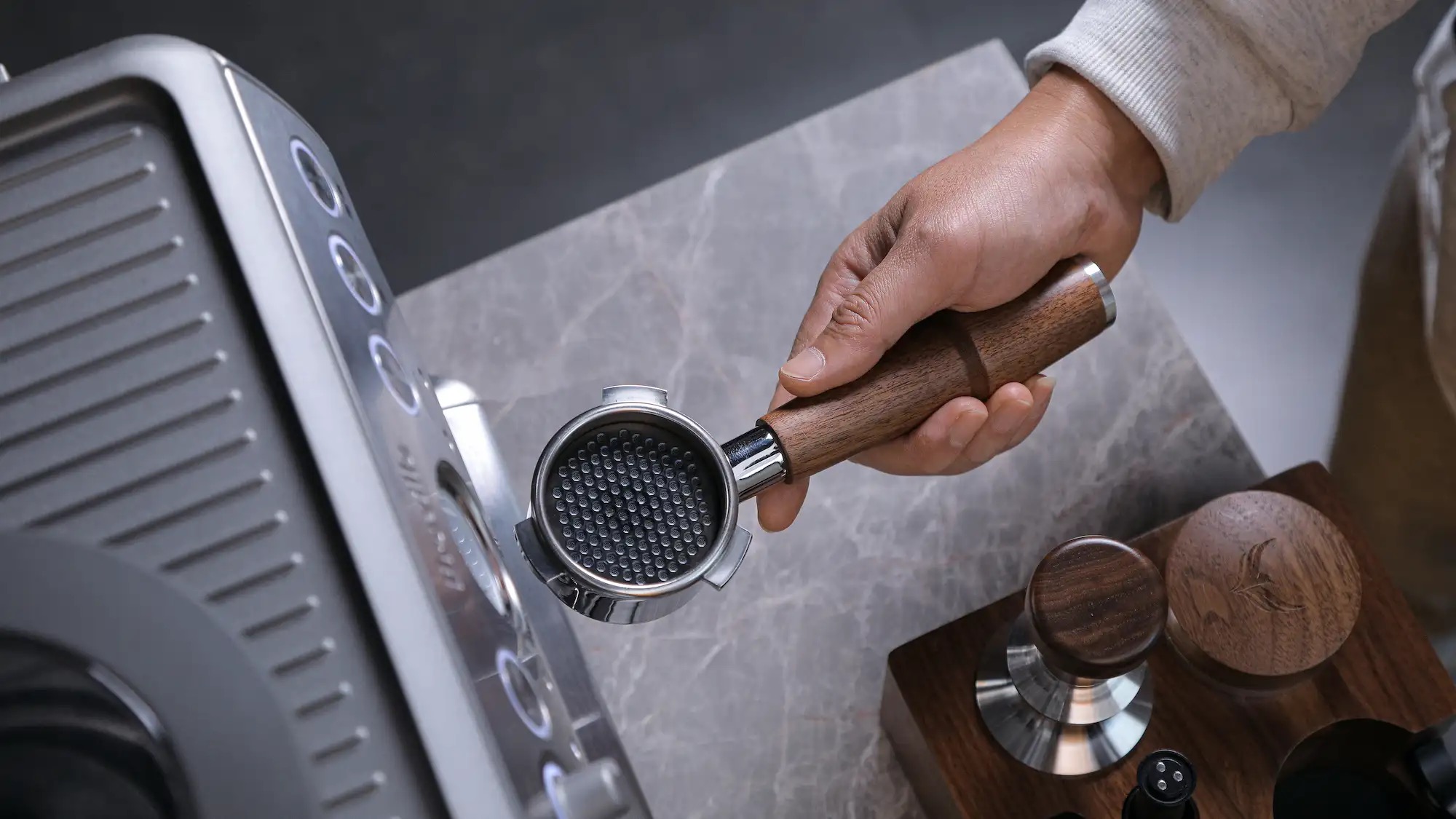 Espresso machine setup